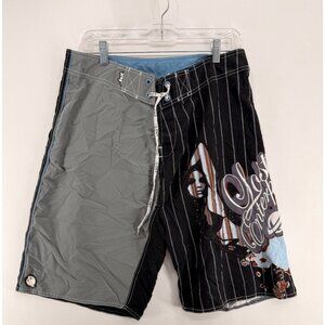 Lost Enterprises Board Shorts Mens 34 12" Bikini Girls Swim Trunks Y2K